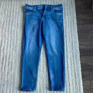 Express Athletic Skinny Jeans Medium Blue Stretch 33x32